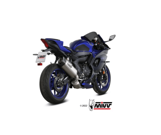 Mivv Full system 2x1 SR-1 titanium Yamaha YZF R7 2022-24 - Imagen 2