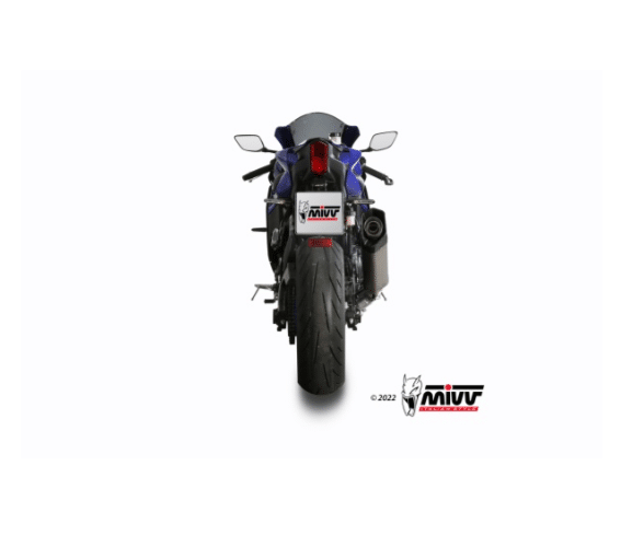 Mivv Full system 2x1 SR-1 titanium Yamaha YZF R7 2022-24 - Imagen 3