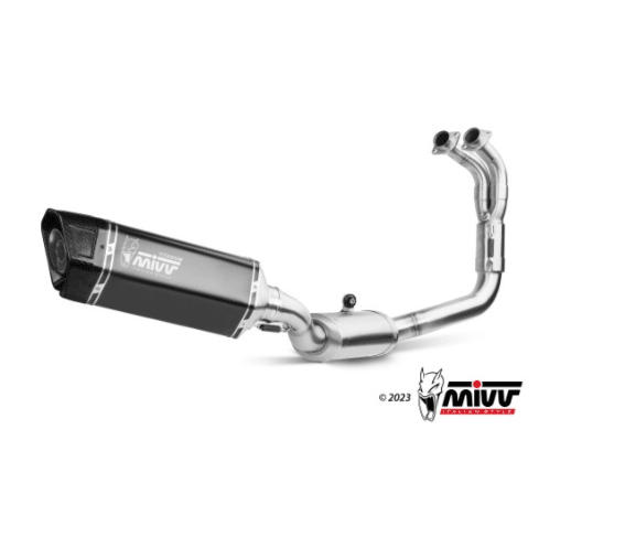 Mivv Full system 2x1 SR-1 black titanium Yamaha YZF R7 2022-24