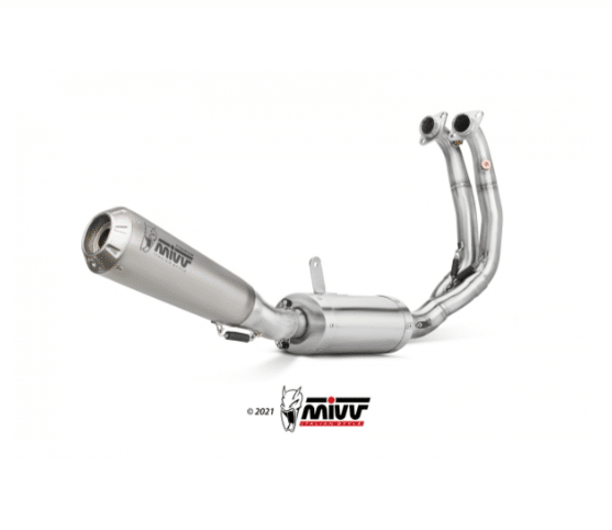 Mivv Full system 2x1 X-M1 titan Aprilia RS 660 2020-24 / Tuono 660 2021-23 - Imagen 2