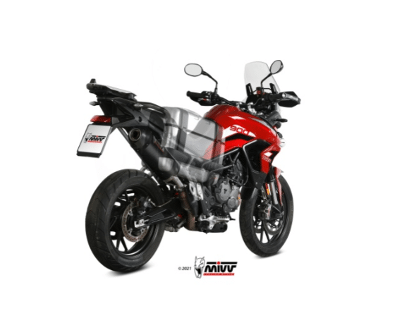 Mivv Slip-On Oval carbono Triumph Tiger 900 / GT / Pro / Rally 2021-24 - Imagen 2
