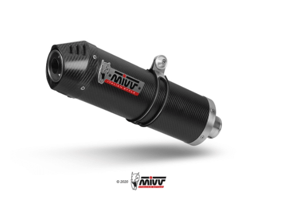 Mivv Slip-On Oval carbono Triumph Tiger 900 / GT / Pro / Rally 2021-24