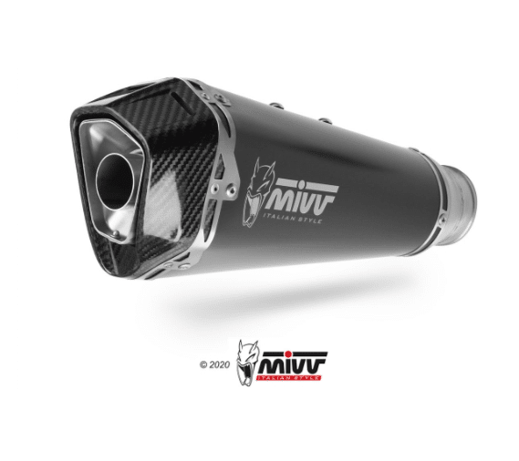 Mivv Slip-On Delta Race black Triumph Street Triple R / S / RS 2017-23