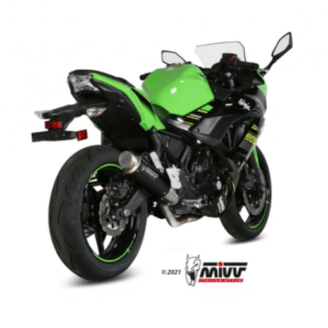 Mivv Full system 2x1 GP Pro black Kawasaki Ninja 650 / Z650 2017-23