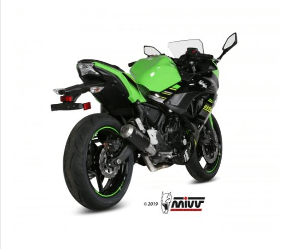Mivv Full system 2x1 MK3 black Kawasaki Ninja 650 / Z650 2017-23