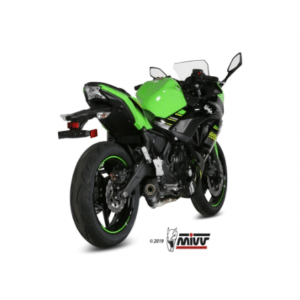 Mivv Full system 2x1 Oval carbono con tapa carbono Kawasaki Ninja 650 / Z650 2017-23