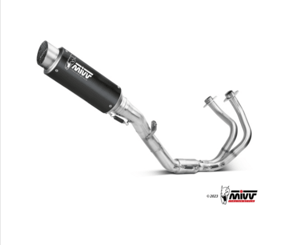 Mivv Full system 2x1 GP Pro black Kawasaki Ninja 650 / Z650 2024 (2 sondas lambda) - Imagen 3