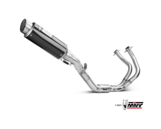 Mivv Full system 2x1 GP Pro carbono Kawasaki Ninja 650 / Z650 2024 (2 sondas lambda) - Imagen 2