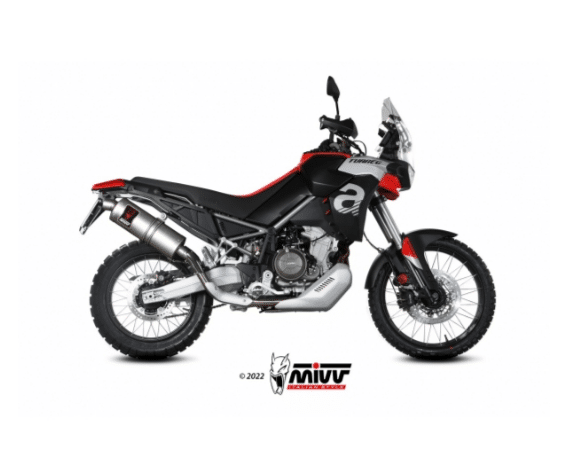 Mivv Slip-On Dakar St. Steel Aprilia Tuareg 660 2022-24 - Imagen 2