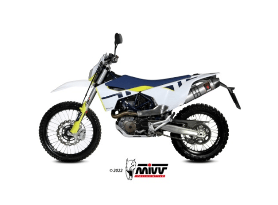 Mivv Slip-On Oval Titanium Husqvarna 701 Enduro / SuperMoto 2021-24
